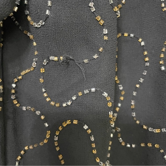 JMD New York Vintage
Womens Beaded Jacket Lined Black SIlver Gold cocktail top
M - Picture 12 of 15
